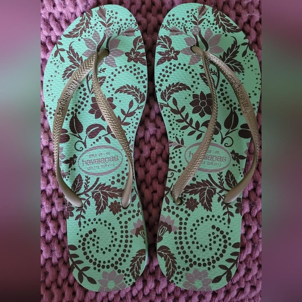 Havaianas Women's Floral Green Sandals
